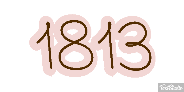1813 Text effect