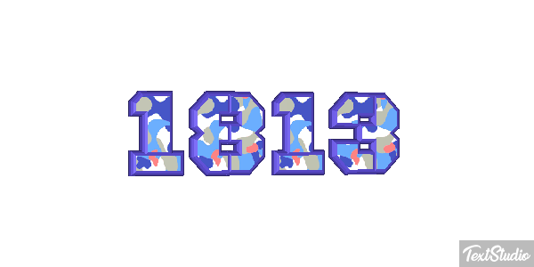 1813 Text effect