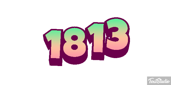 1813 Text effect