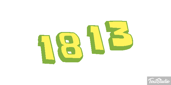 1813 Text effect