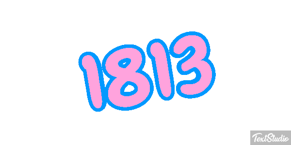 1813 Text effect