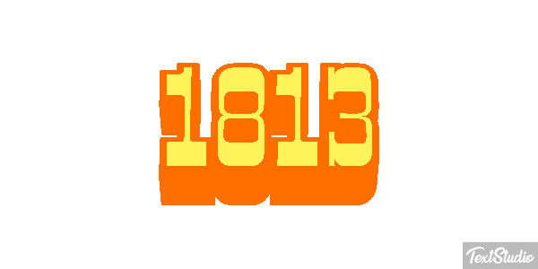 1813 Text effect