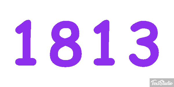 1813 Text effect