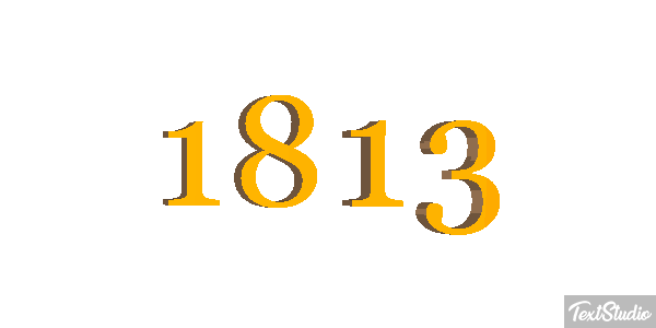 1813 Text effect