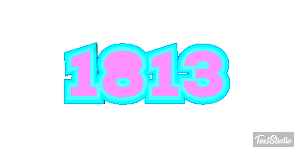 1813 Text effect