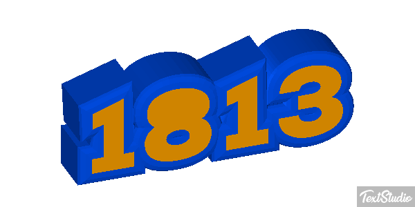 1813 Text effect