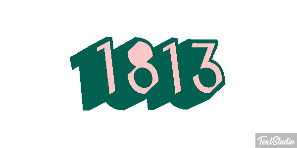 1813 Text effect
