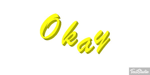 Okay Text effect