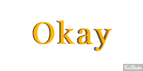 Okay Text effect