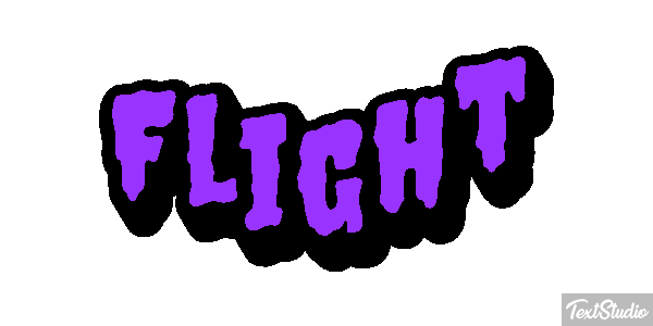 Flight Tekst effect