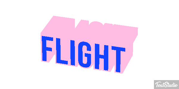 Flight Tekst effect