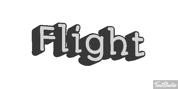 Flight Tekst effect