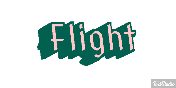 Flight Tekst effect
