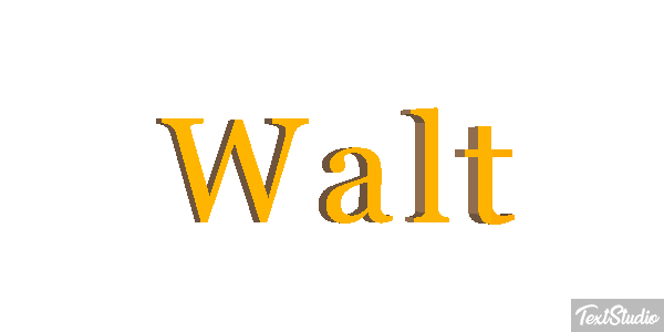 Walt Efecto de texto
