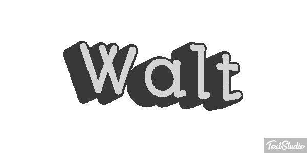 Walt Efecto de texto