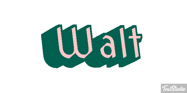 Walt Efecto de texto