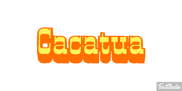 Cacatúa Efecto de texto