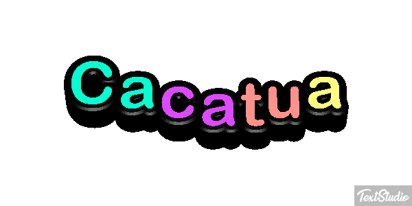 Cacatúa Efecto de texto