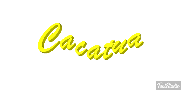 Cacatúa Efecto de texto