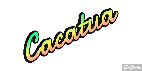 Cacatúa Efecto de texto
