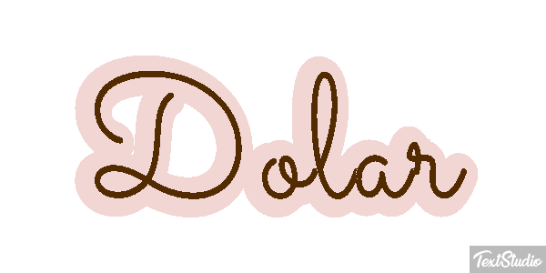Dólar Efeito do texto