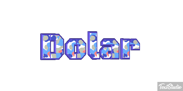 Dólar Efeito do texto
