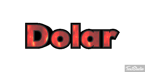 Dólar Efeito do texto