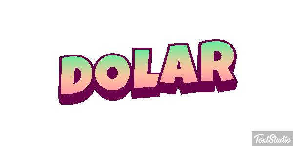 Dólar Efeito do texto