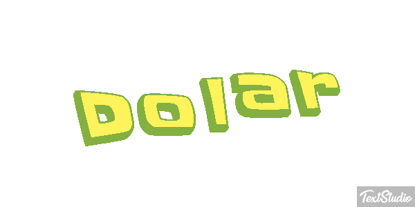 Dólar Efeito do texto