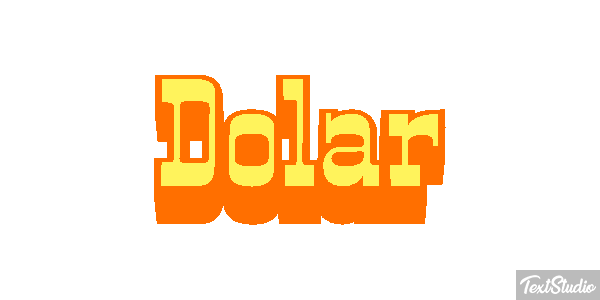 Dólar Efeito do texto