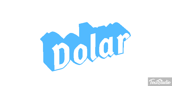 Dólar Efeito do texto