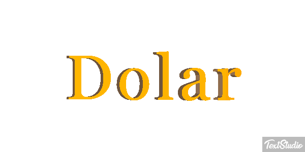 Dólar Efeito do texto