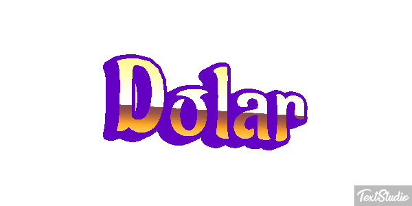 Dólar Efeito do texto