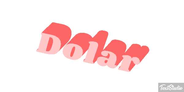 Dólar Efeito do texto
