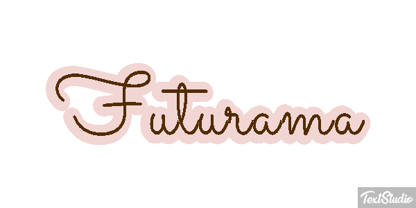 Futurama Text effect
