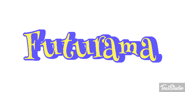Futurama Text effect