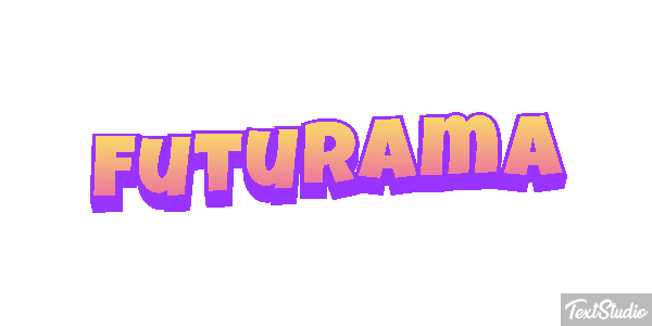Futurama Text effect