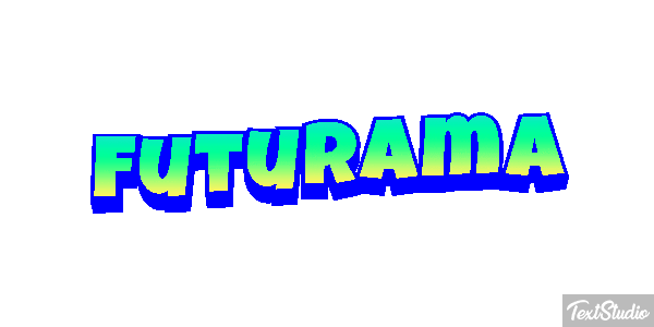 Futurama Text effect