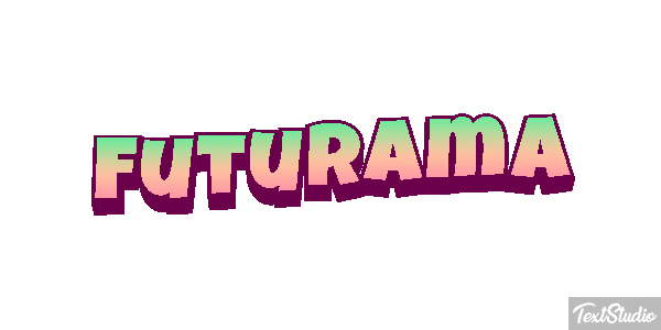 Futurama Text effect