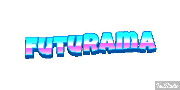 Futurama Text effect