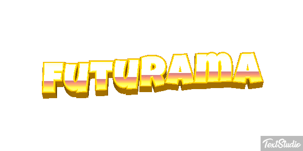 Futurama Text effect