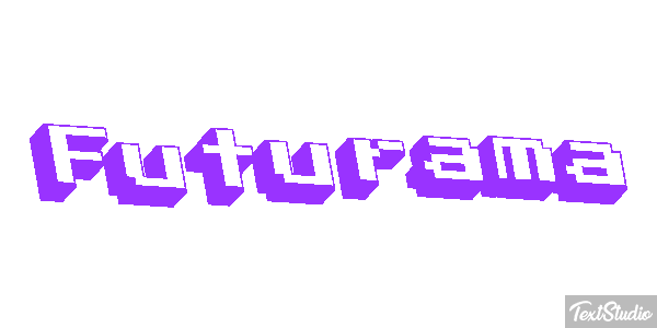 Futurama Text effect