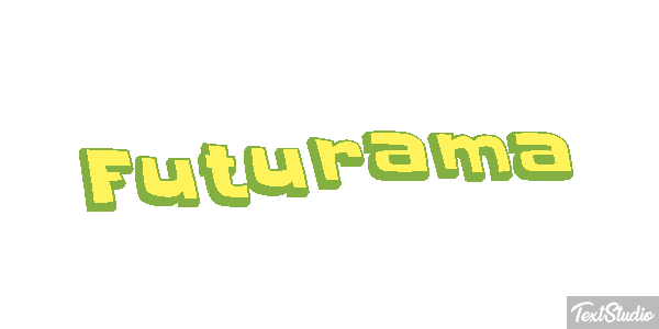 Futurama Text effect