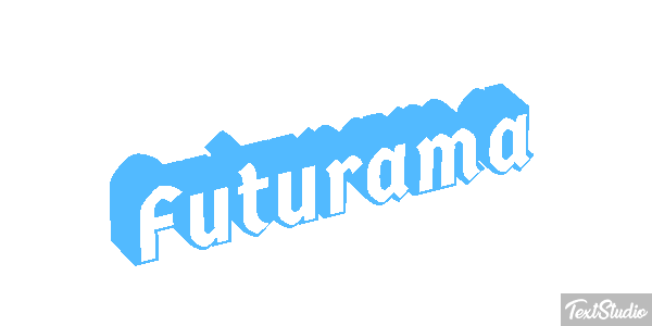Futurama Text effect