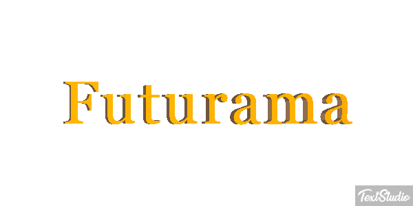 Futurama Text effect