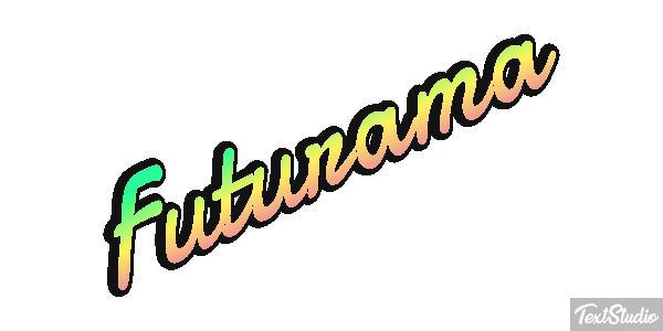 Futurama Text effect