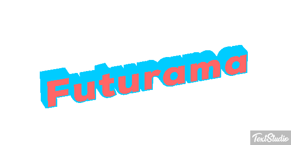 Futurama Text effect