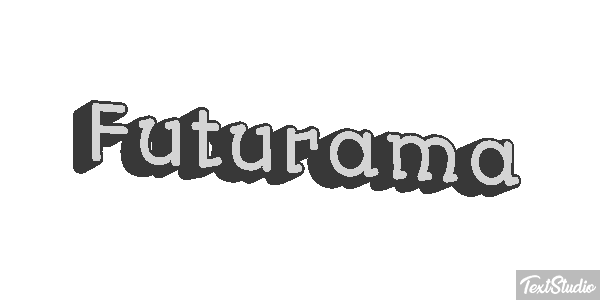 Futurama Text effect