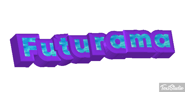 Futurama Text effect