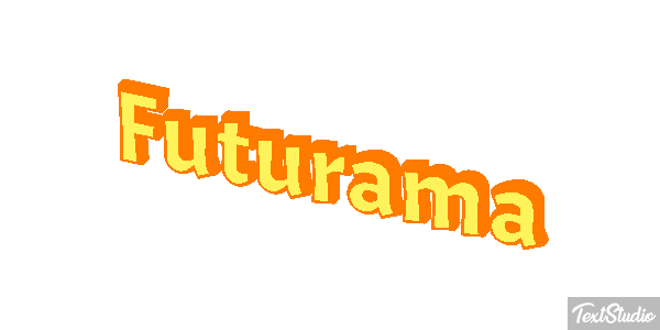 Futurama Text effect